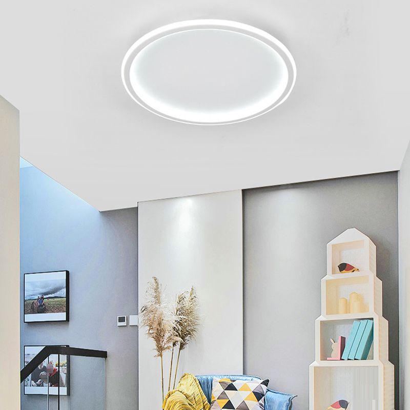 Metal Circular Flush Mount Fixture Modern Flush Light Fixtures