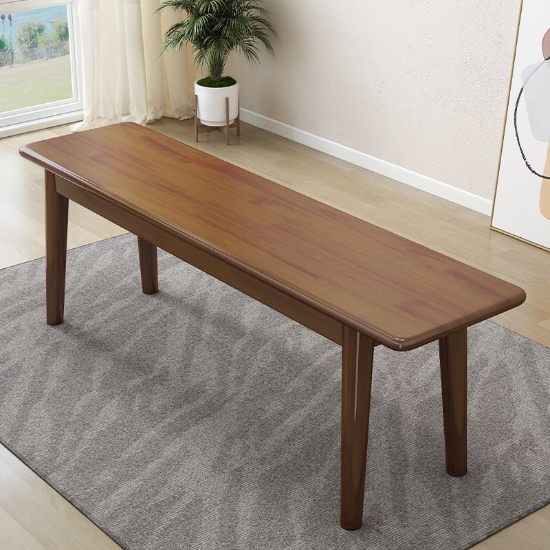 Solid Wood Seating Bench Modern Rectangle Bench , 11.7-inch Width