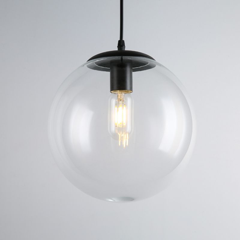 Industrial Pendant Light Pure Glass Light Room Bedroom Light