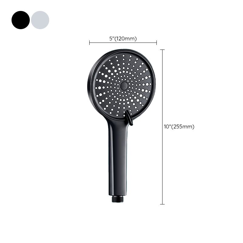 Contemporary Round Shower Head Pure Color Handheld Shower Head