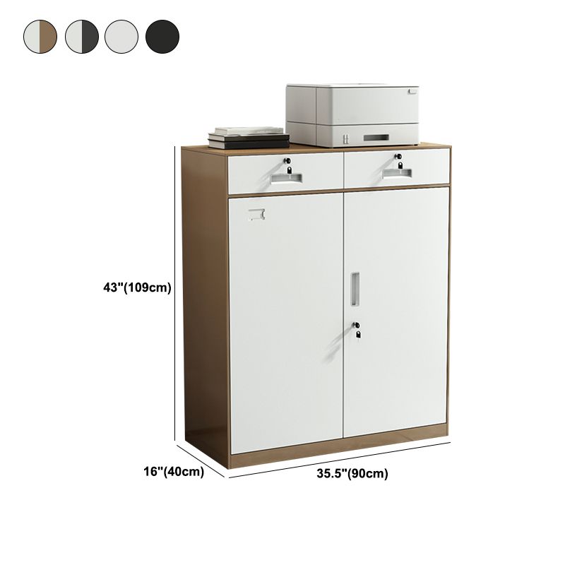 Modern Cabinet Wood Locking Drawers and Storage File Cabinet