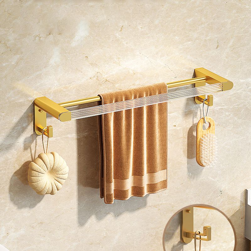 Modern Bath Hardware Set Towel Bar Bath Shelf Grey/Gold Bathroom Hardware Set