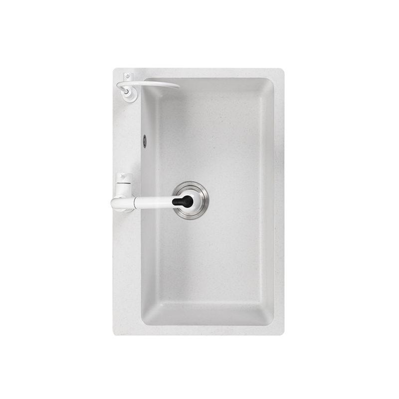 Quartz Kitchen Sink Contemporary Undermount Kitchen Sink with Rectangular Shape