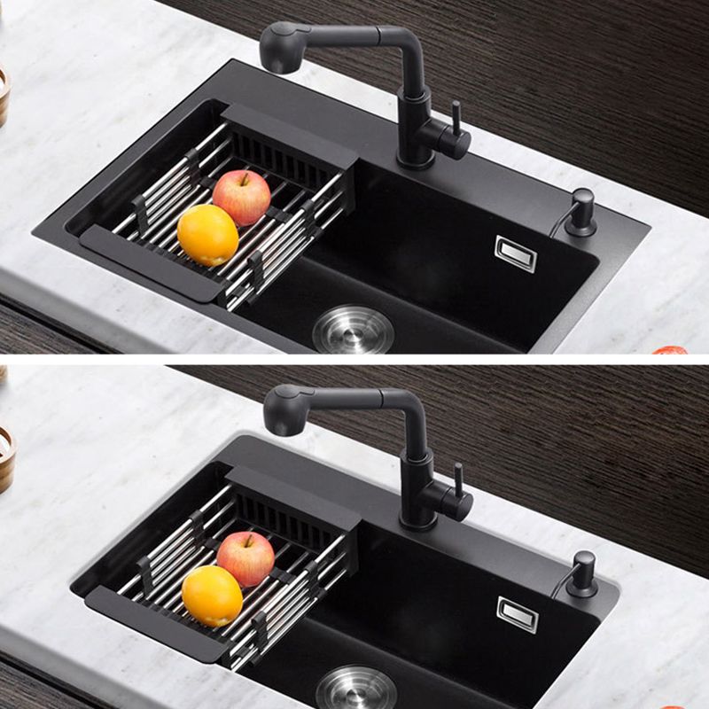 Classic Style Kitchen Sink Corrosion Resistant 2 Holes Stainless Steel Kitchen Sink