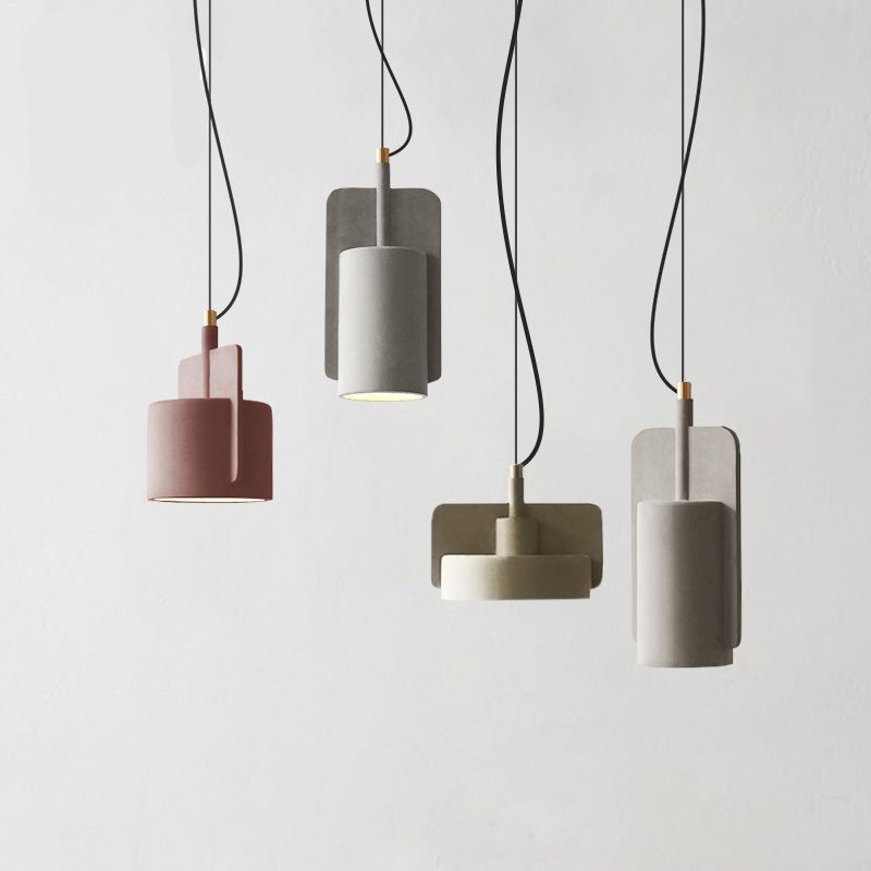 Cement Hanging Pendant Light Nordic Style Suspension Pendant Light