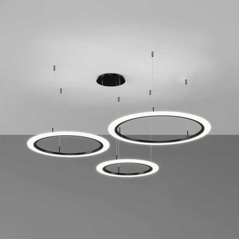 Lalmis de lustre rond moderne