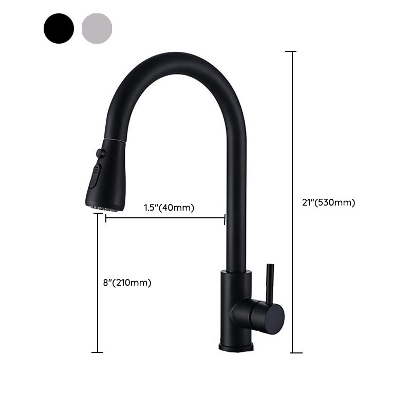 Pulldown Sprayer Bar Prep Kitchen Faucet Contemporary Bridge Faucet