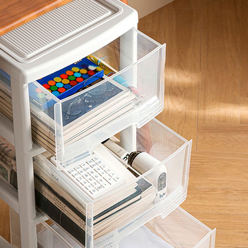 Modern Plastic Filing Cabinet Drawers Storage File Cabinet for Office