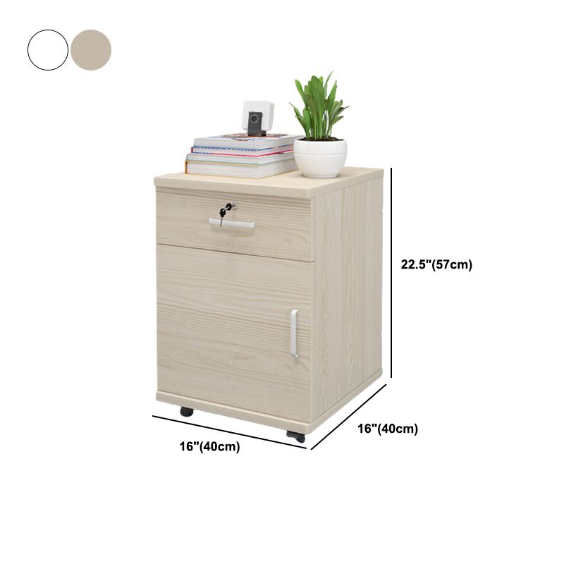 Modern Cabinet Wood with Locking Drawers and Storage Filing Cabinet