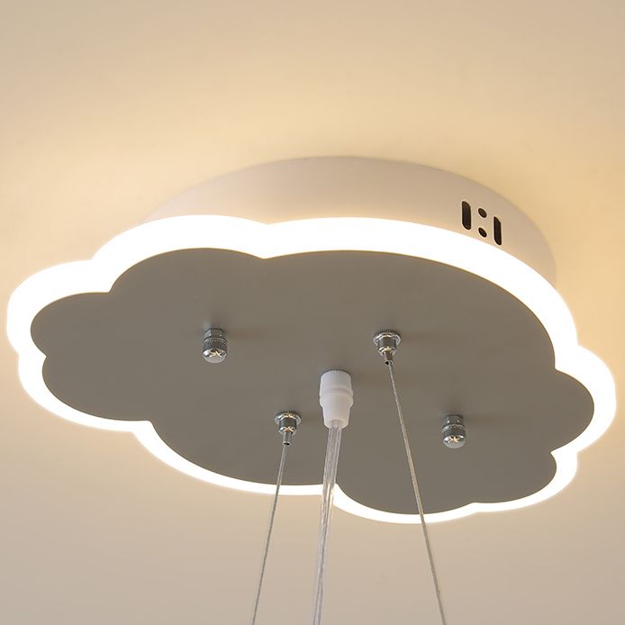 Modern LED Ceiling Lamp Plane Shade Flush Mount Light Fixture for Kids' Room