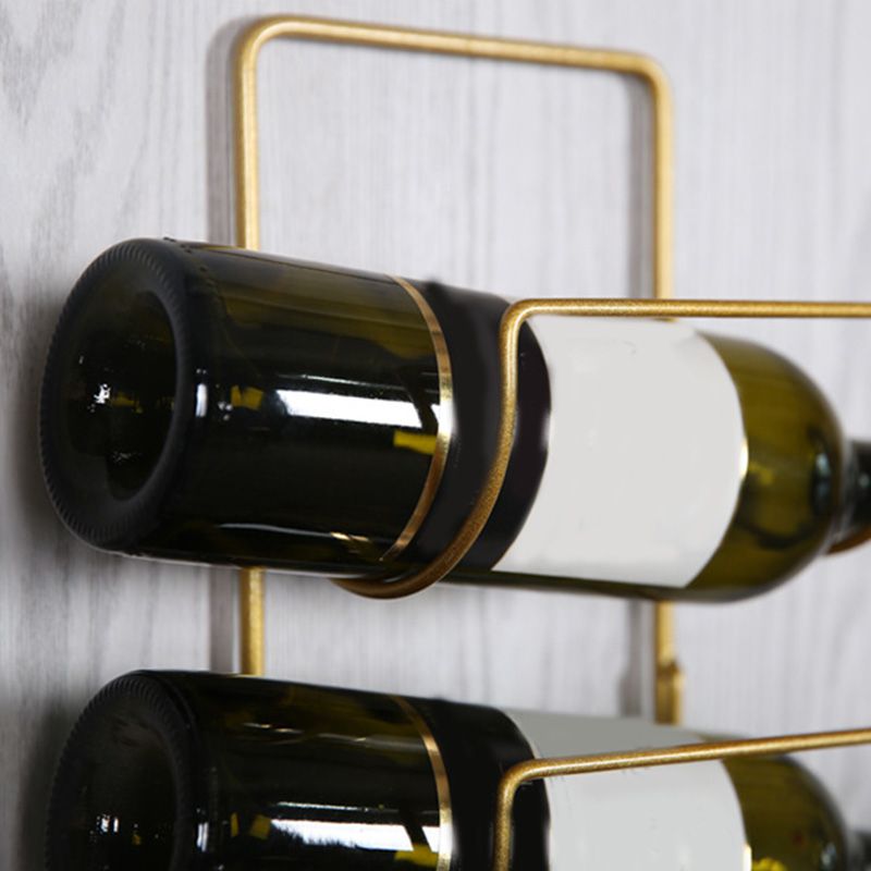 Modern Metal Bottle Wine Rack Home Wall Mounted Wine Bottle Rack