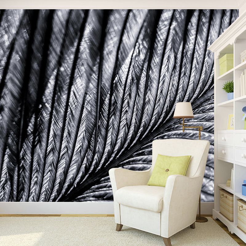 Photography Mural Mildew Resistant Environmental Living Room Feather Wall Mural