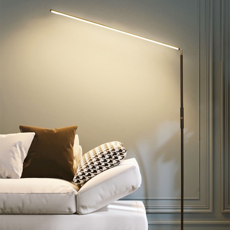 Nordic Linear Floor Lamp Metal 59" High LED Floor Light for Living Room