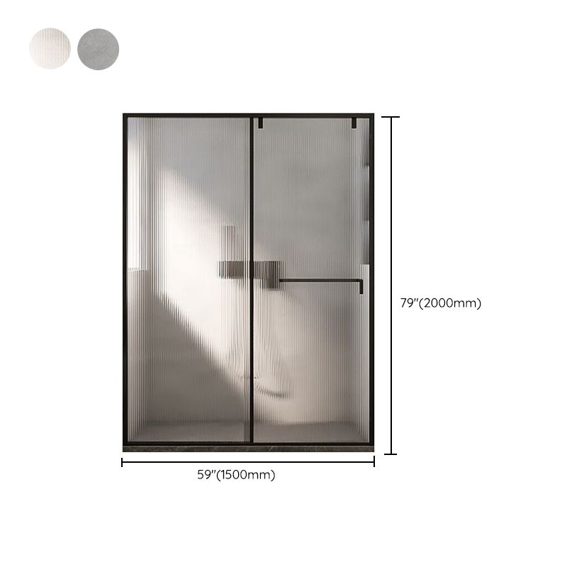 One-line Single-moving Shower Screen, Semi-frameless and Extremely Narrow Side Shower Door