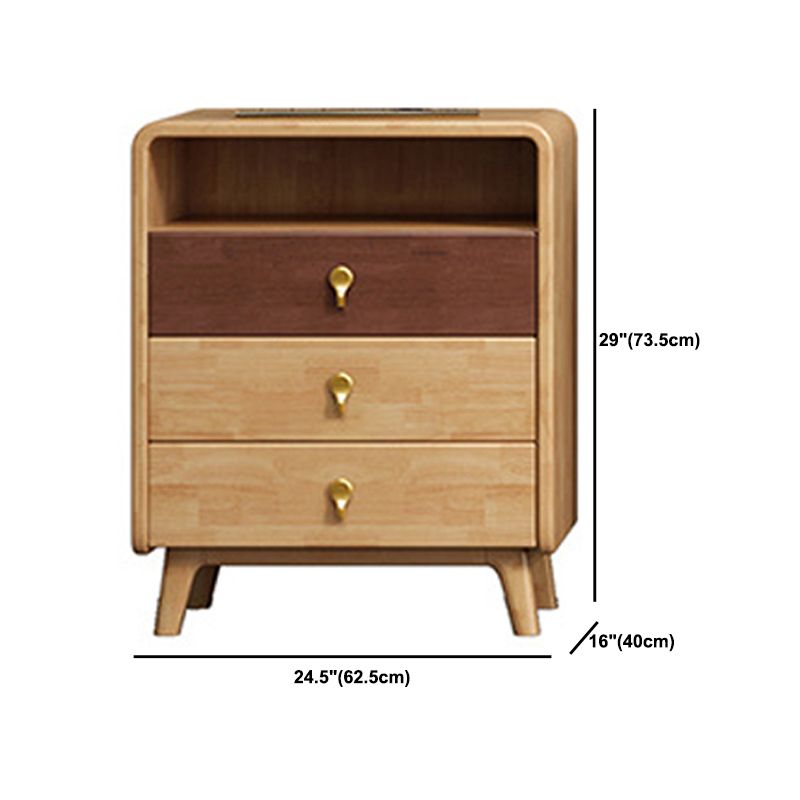 Contemporary Accent Chest with 4 Wooden Legs 15.74" Wide Chest with Drawers