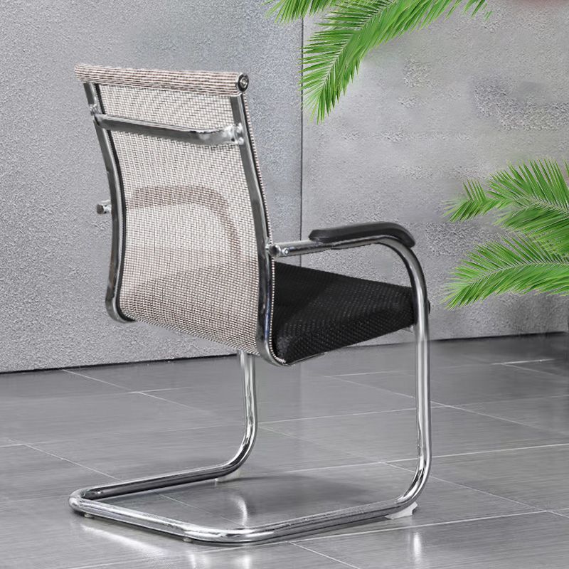 Modern Fixed Arms Office Chair Mesh-back Task Chair for Office