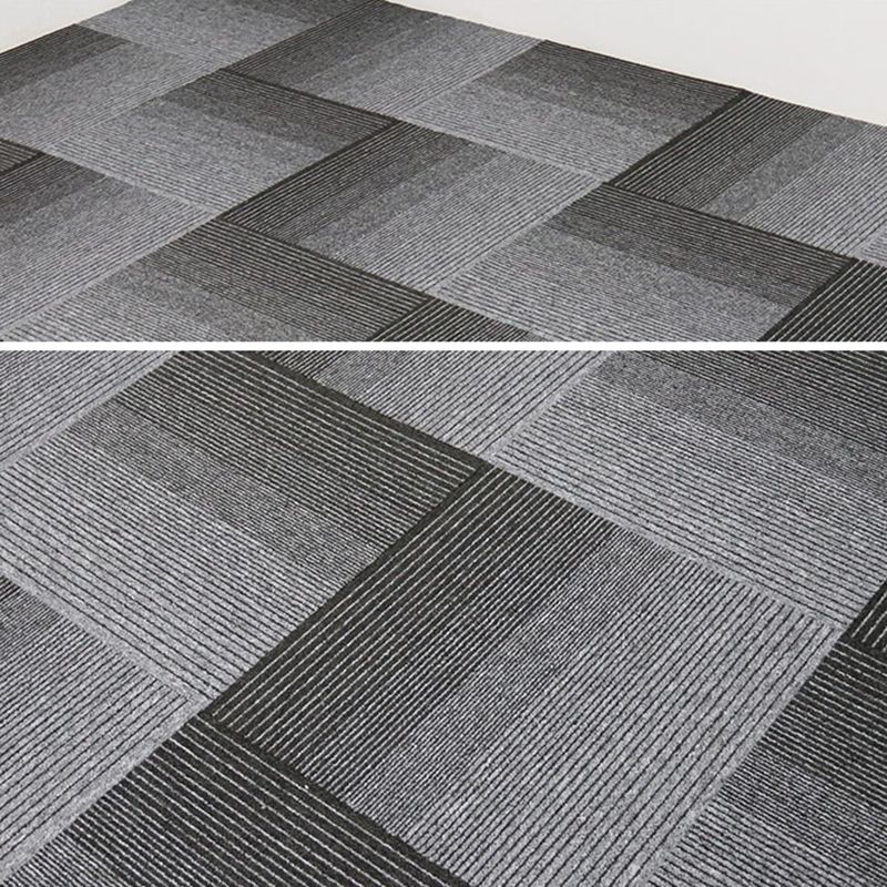 Carpet Tile Non-Skid Fade Resistant Geometry Self-Stick Carpet Tiles Living Room