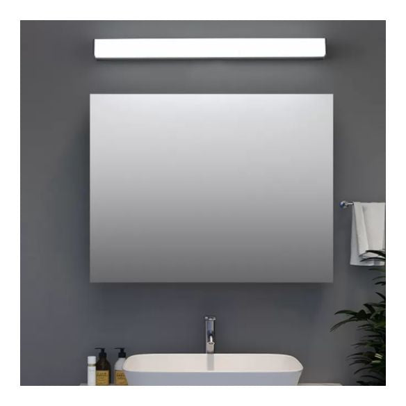 Modern Minimalist Style Linear Wall Mounted Vanity Lights Plastic Vanity Sconce for Bathroom