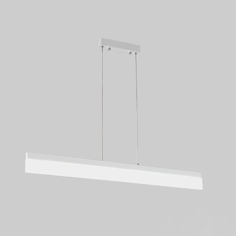 Modern Linear Island Lighting Idea Aluminum Pendant Lights with Acrylic Shade