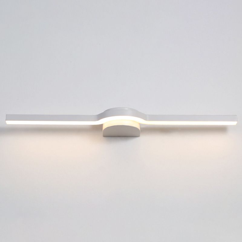 Modern Style Linear Shape Wall Sconce Metal 1 Light Wall Lighting for Bathroom