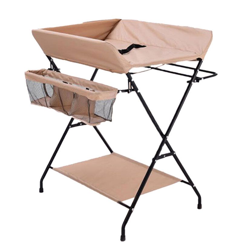 Folding Changing Table Portable Basket Changing Table with Pad