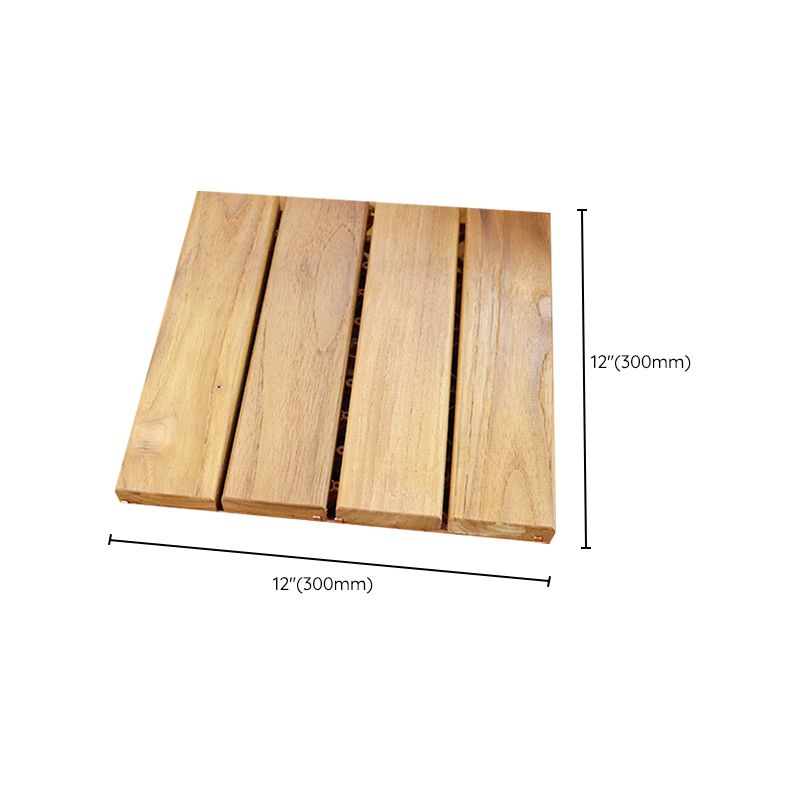 Interlocking Patio Flooring Tiles Solid Wood Patio Flooring Tiles for Outdoor