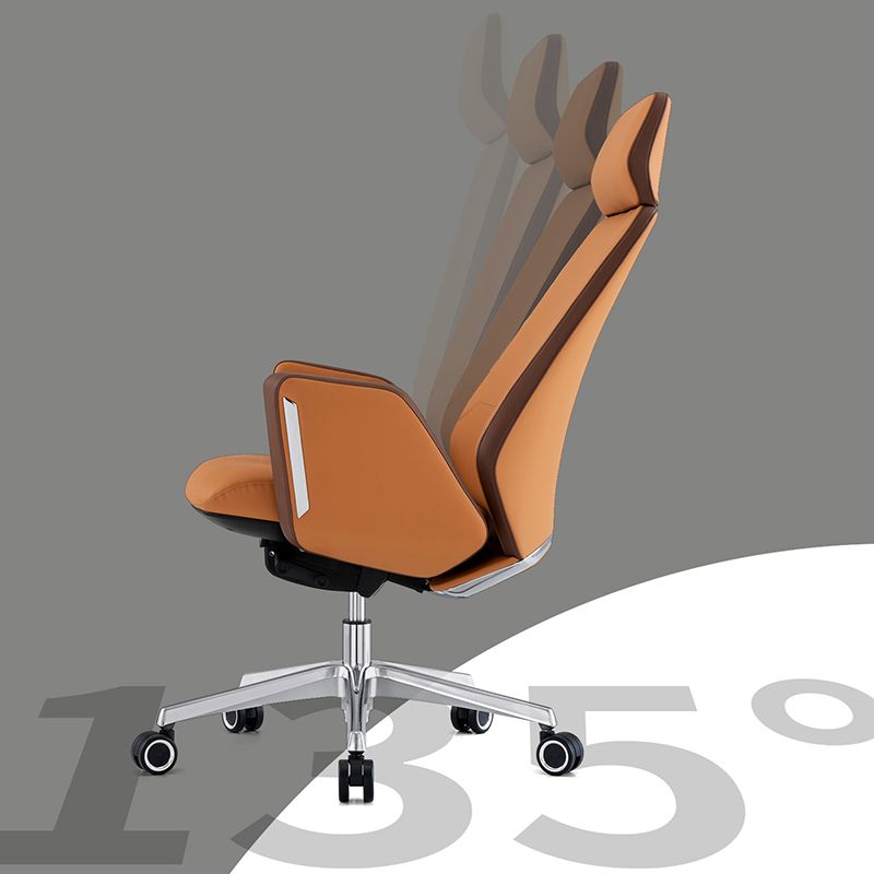 Modern Leather Executive Chair No Arm Managers Chair for Office