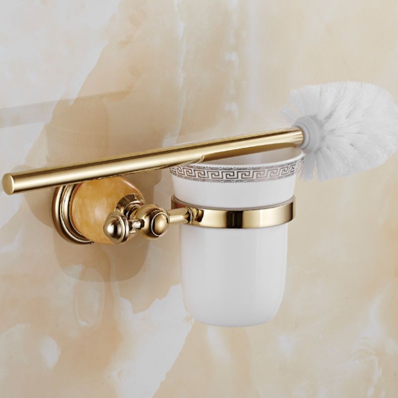 Contemporary Brushed Brass Bathroom Accessory As Individual Or As a Set