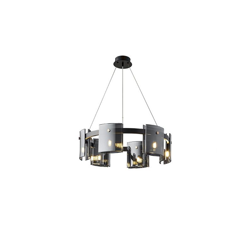 Modern Style Chandelier Light Glass Metal Pendant Light for Living Room