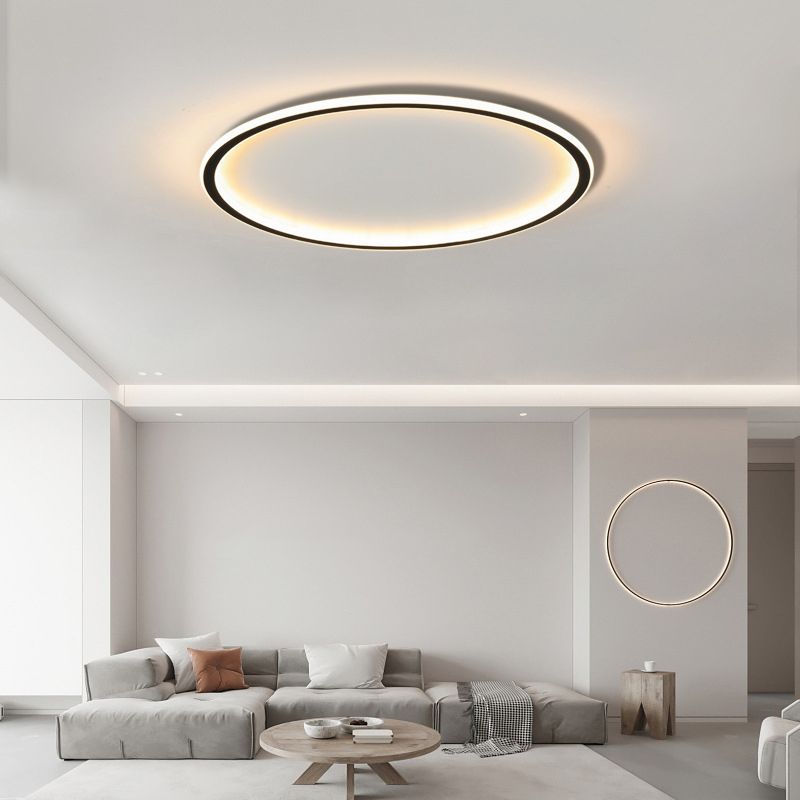 Nordic Creative Ultra-thin LED Lamp Flush Mount Ceiling Light for Living Room