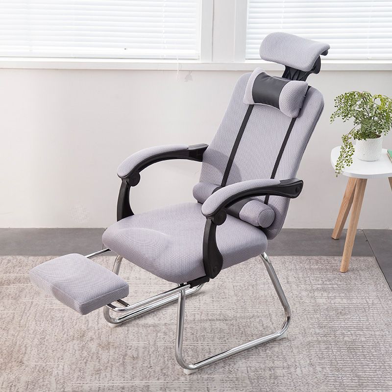 Modern Computer Chair Fixed Arms Chair Ergonomic Mesh Task Chair