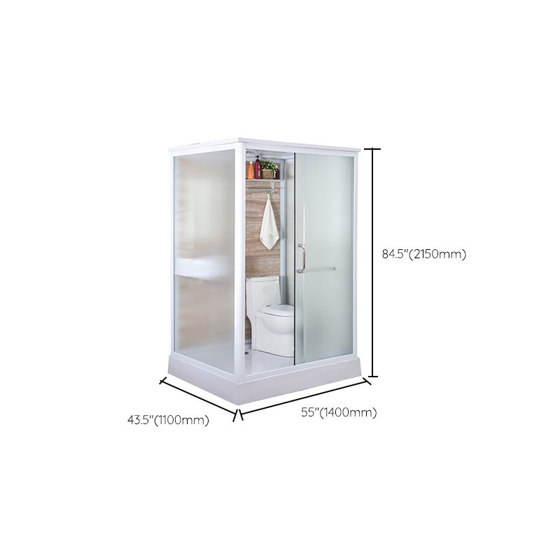 Framed Tempered Glass Shower Enclosure with Pedestal Full-Framed Shower Enclosure