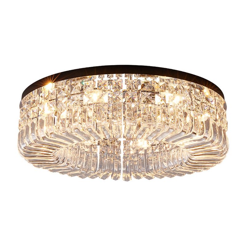 Modern Crystal Ceiling Light Creative Flush Mount Light Fixture for Bedroom