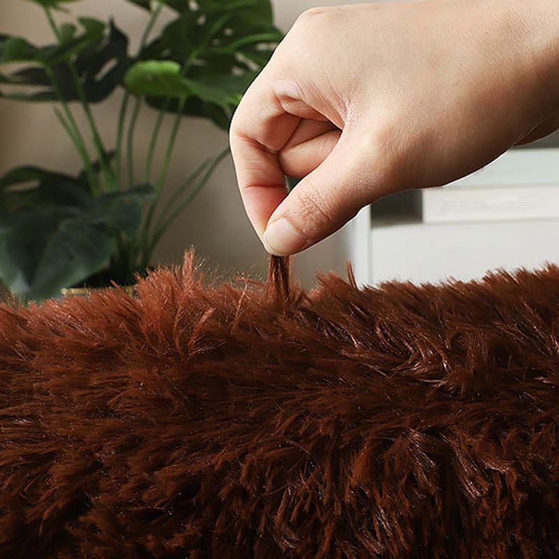 Alfombra de alfombra sólida sólida contemporánea Alfombra sin deslizamiento de la alfombra interior para el dormitorio del adulto