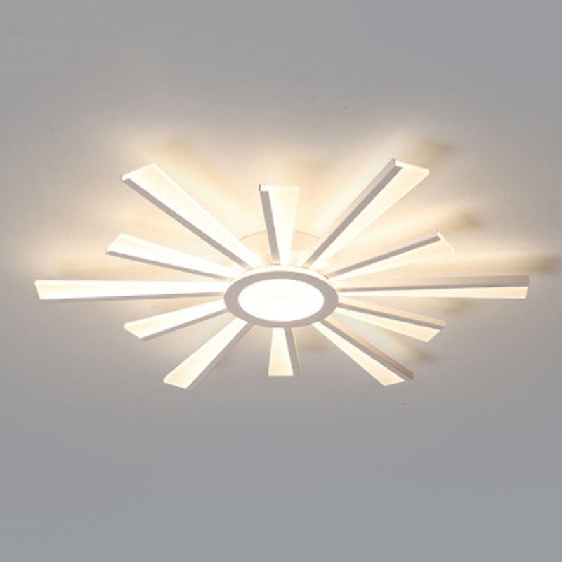 White Acrylic Ceiling Light LED Modern Flush Mount Lighting for Kitchen