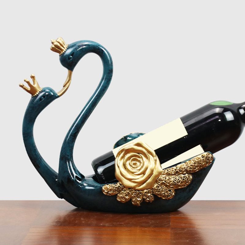 Glam Resin Wine Rack Bottle Tabletop Wine Rack Bottle for Kitchen