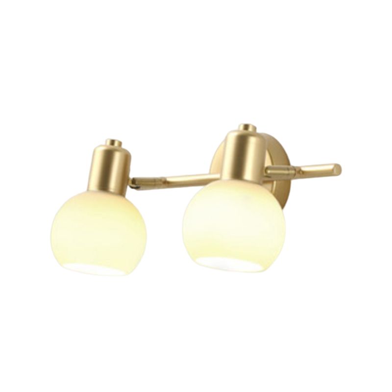 Wall Light Fixture Modern Wall Mounted Lighting in Gold for Washroom