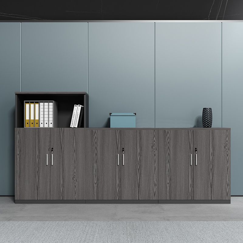 Industrial Style Vertical Filing Cabinet Wood Filing Cabinet with Locking Storage