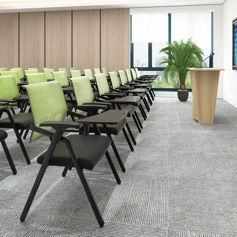 Mid Back Mesh Conference Chair Ergonomic Fixed Arms Chair for Office