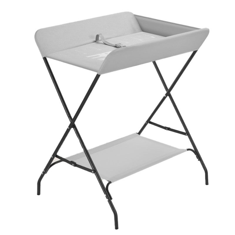 Modern Metal Changing Table Flat Top Baby Changing Table With Safety Rails