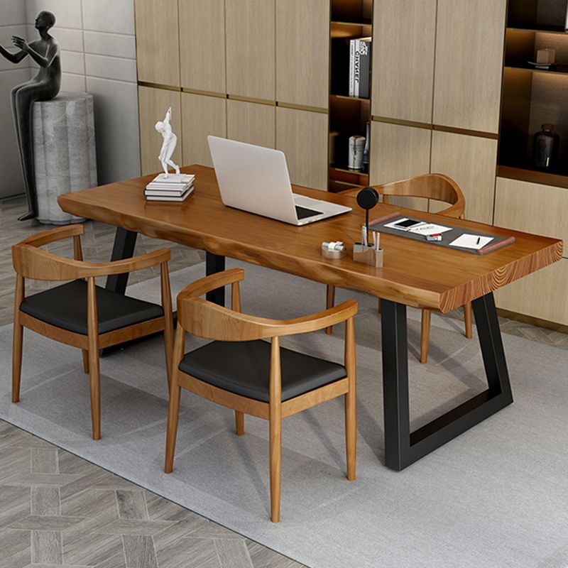 Solid Wood Home Working Table Industrial Rectangle Office Table