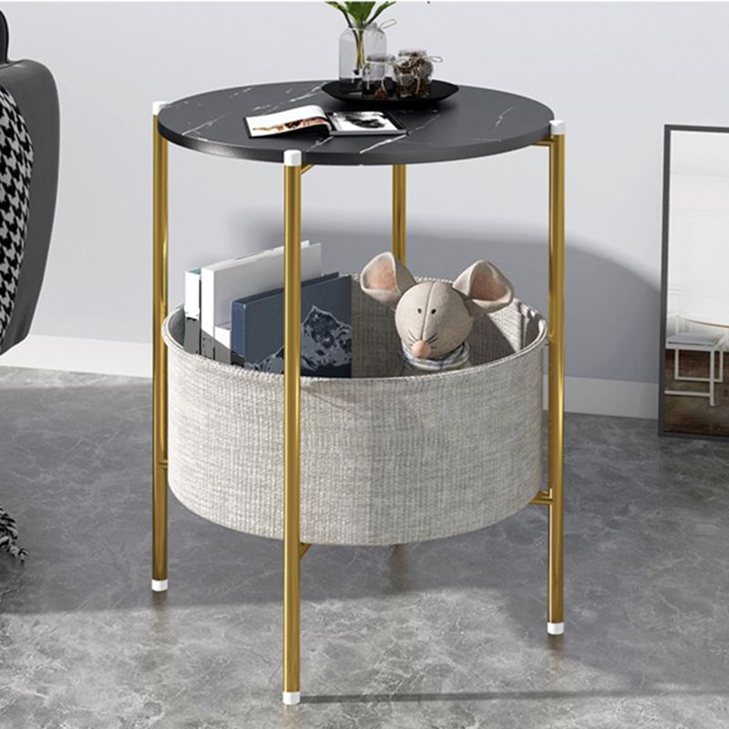 Modern Metal Frame/Cross Leg End Table Round/Rectangular Top Side Table