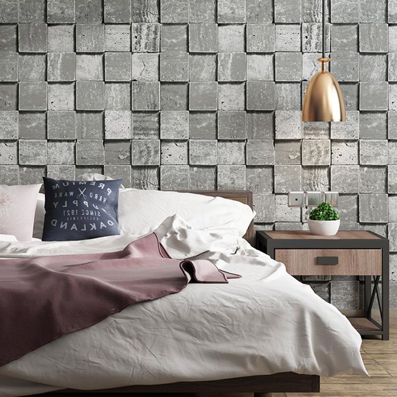 Vintage Brickwork Wallpaper Roll for Accent Wall, 20.5 in x 33 ft Wall Covering in Pastel Color