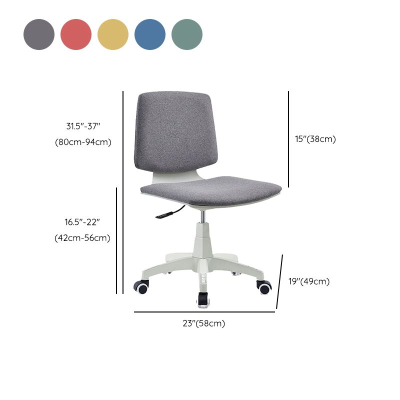 Contemporary Mid-back Office Chair Swivel Conference Chair with Wheels