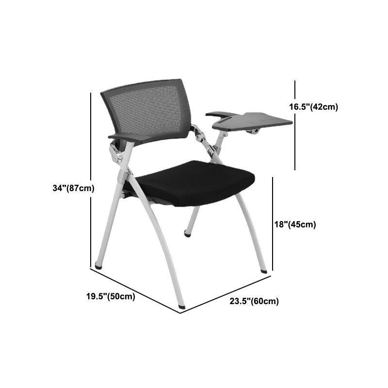 CorLiving Workspace Desk Chair in White Frame Conference Chair