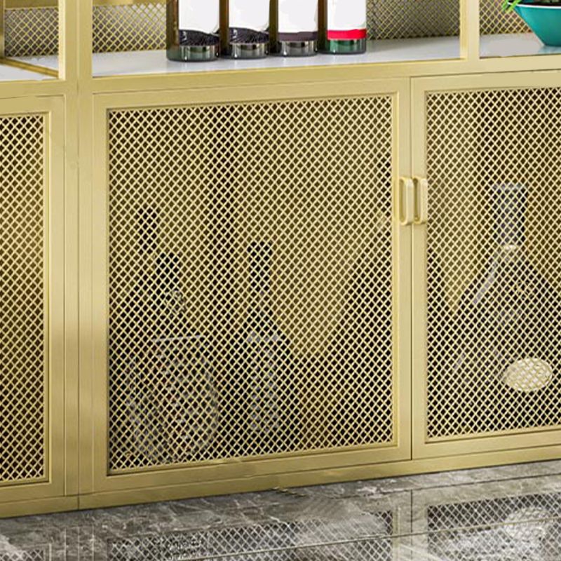 Freestanding Modern Wine Rack Kit Metal 11.8"W Wine Holder Rack with Shelf