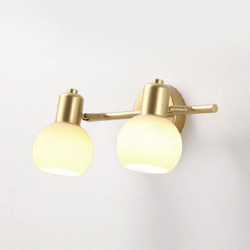 Wall Light Fixture Modern Wall Mounted Lighting in Gold for Washroom