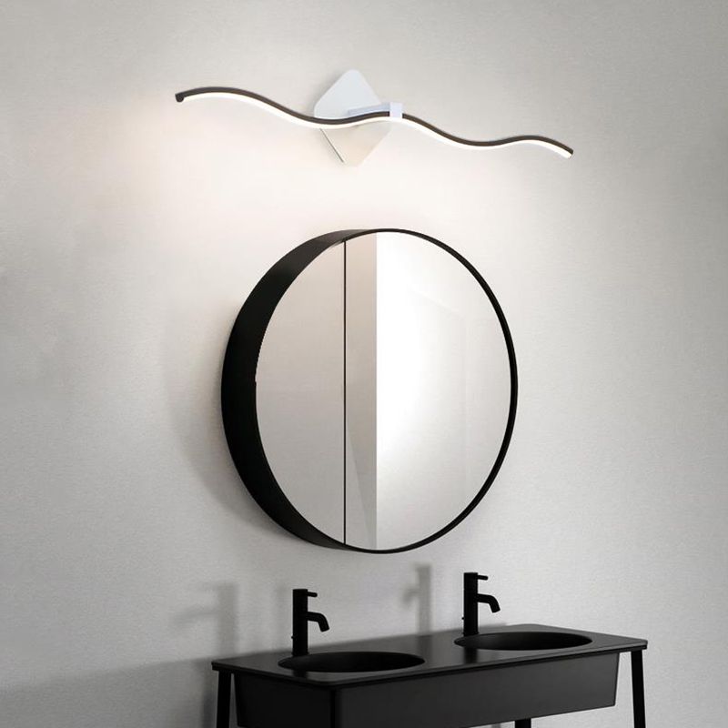 1-licht Noordse stijl metalen ijdelheid licht rechte LED Mirror Light voor badkamer