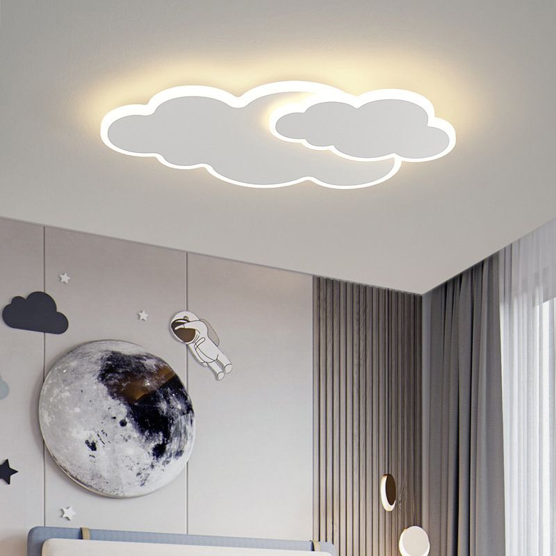 White LED Flush Mount Lighting Contemporary Ceiling Light for Foyer