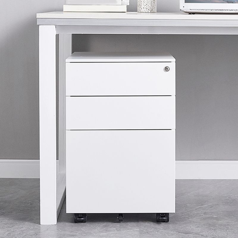 Modern Office Metal File Cabinet 3 Drawers Vertical Cabinet with Lock and Storage